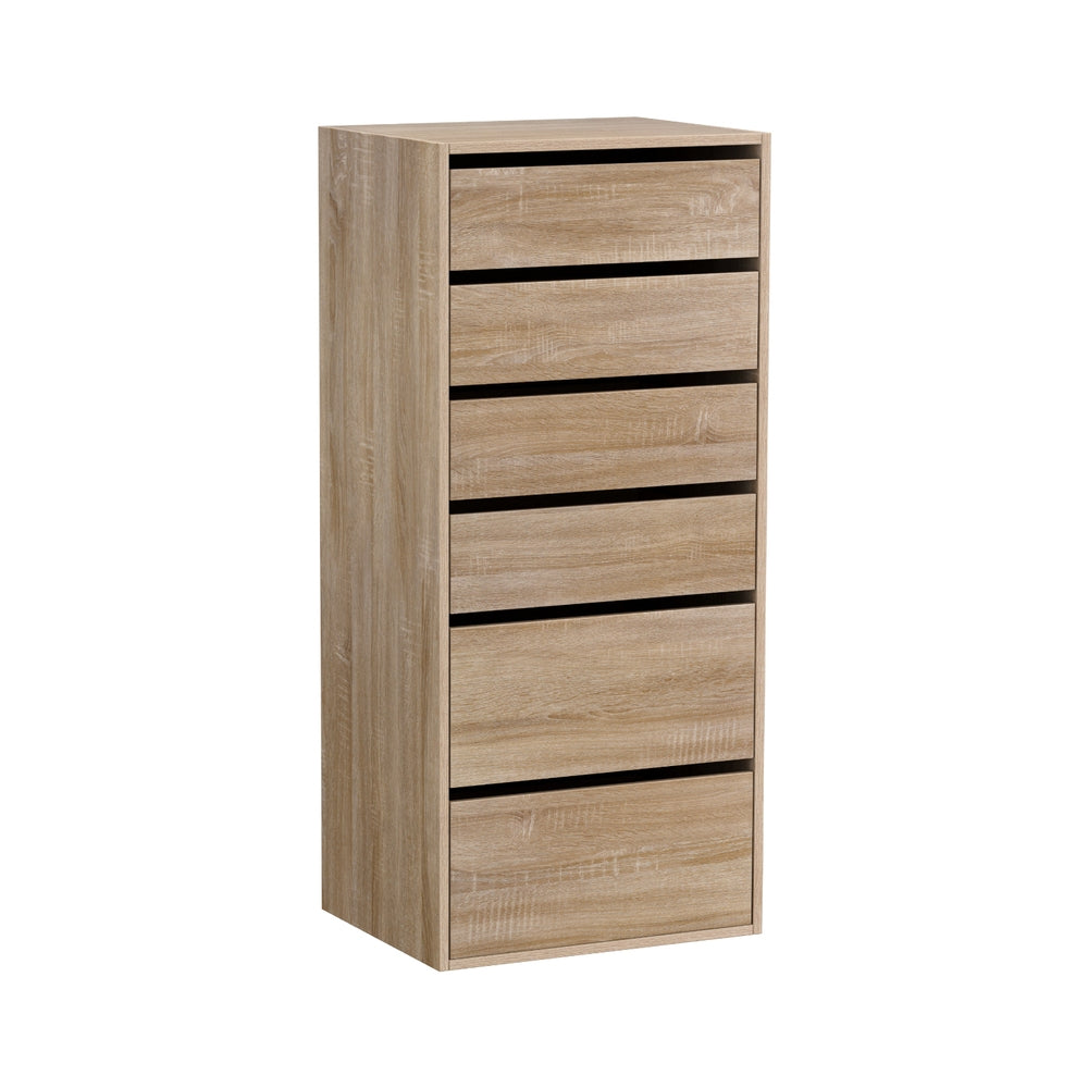 Artiss 6 Chest of Drawers Dresser Tallboy Pine - Homecoze