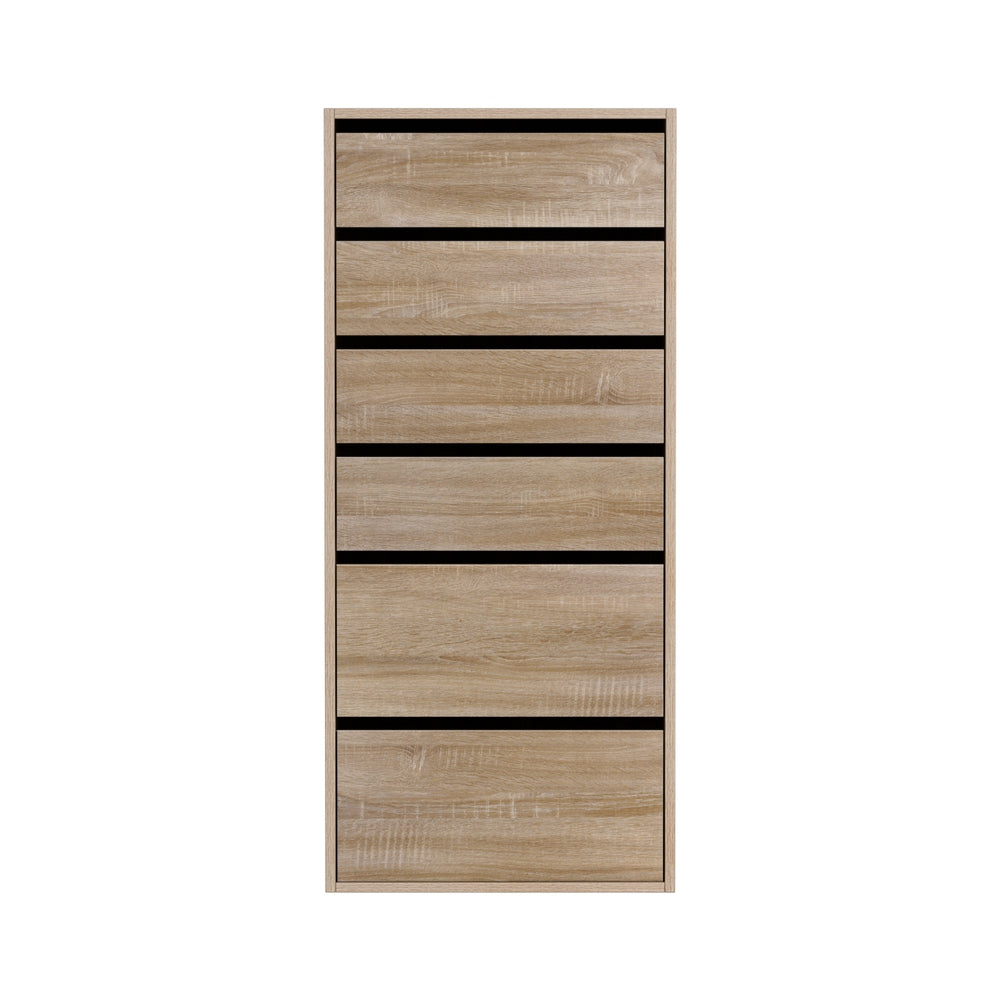 6-Drawer Lowboy Chest of Drawers - Pine - Homecoze