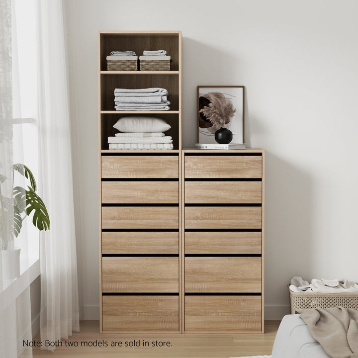 Artiss 6 Chest of Drawers Dresser Tallboy Pine - Homecoze
