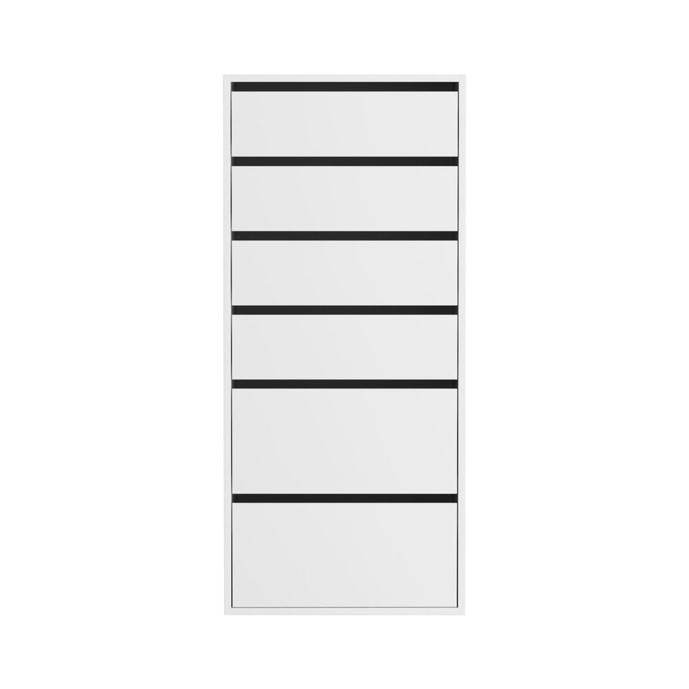 Artiss 6 Chest of Drawers Dresser Tallboy White - Homecoze
