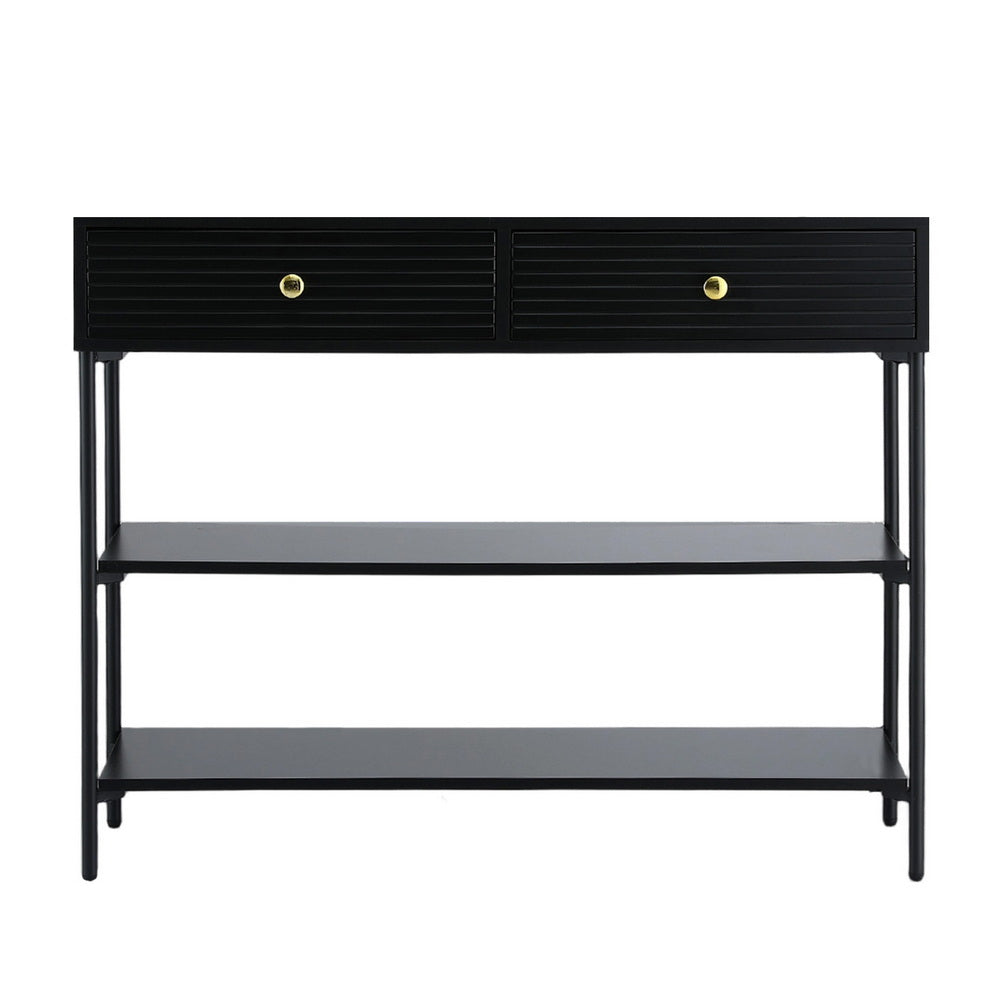 Artiss Console Table 3-Tier Black - Homecoze