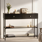 Artiss Console Table 3-Tier Black - Homecoze