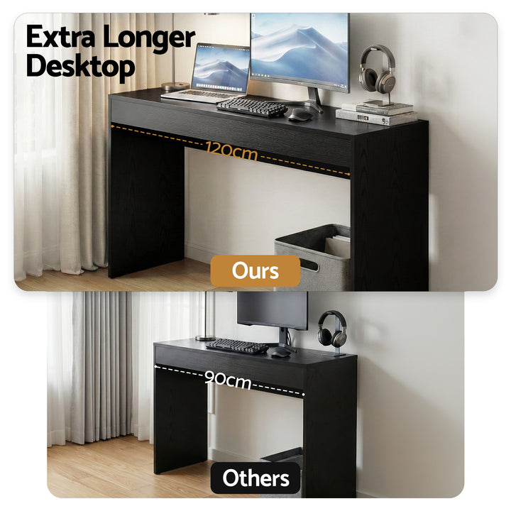 Artiss Console Table Hallway Sofa Entryway Entrance 120CM Black - Homecoze