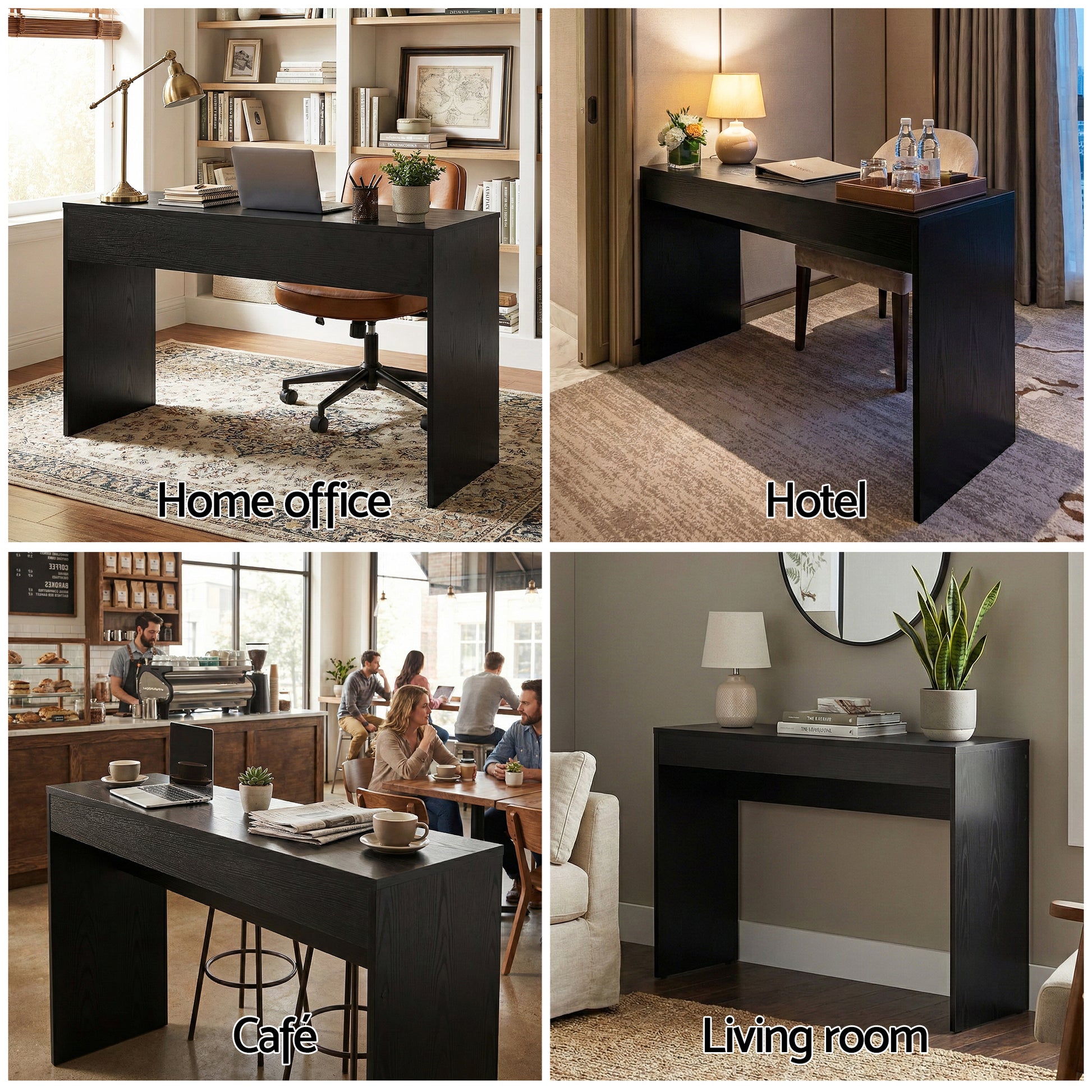 Artiss Console Table Hallway Sofa Entryway Entrance 120CM Black - Homecoze