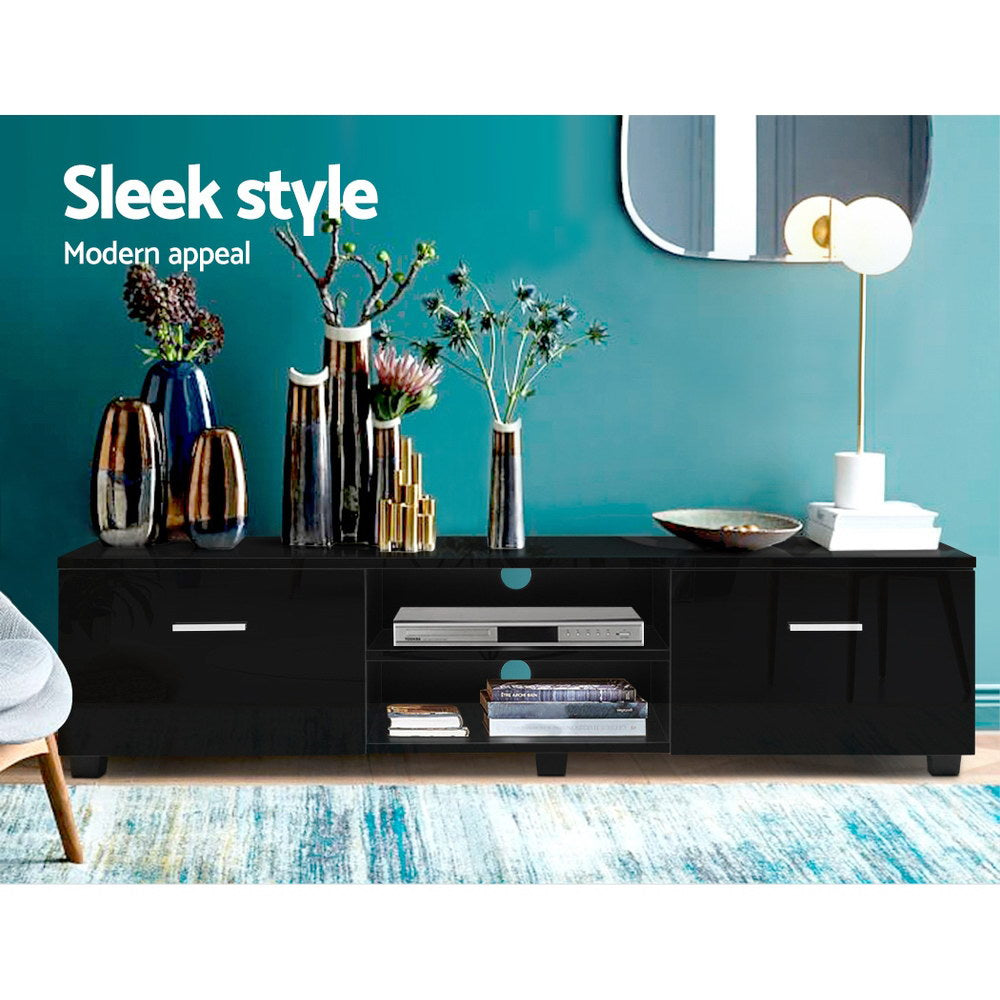 High Gloss Entertainment Unit 140cm - Homecoze