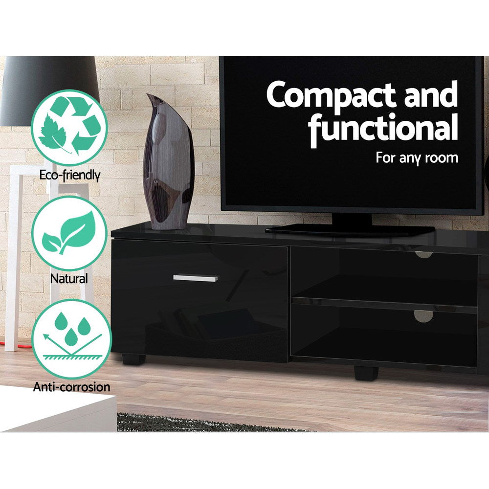 High Gloss Entertainment Unit 140cm - Homecoze
