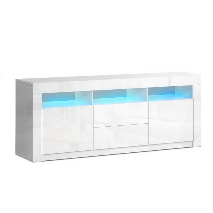 LED TV Entertainment Unit 160cm - Gloss White