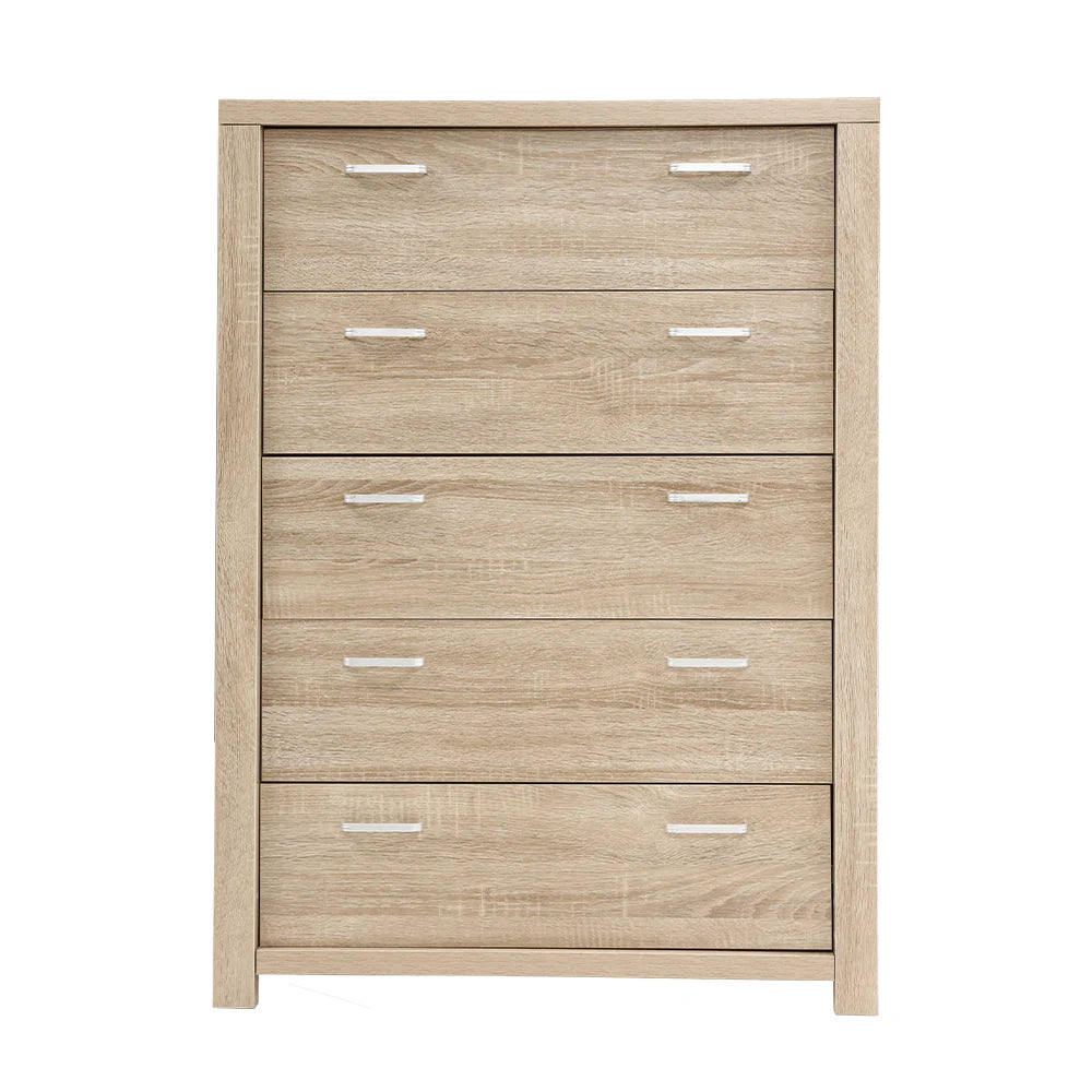 Archer Natural Tallboy Chest of Drawers – Pine - Homecoze