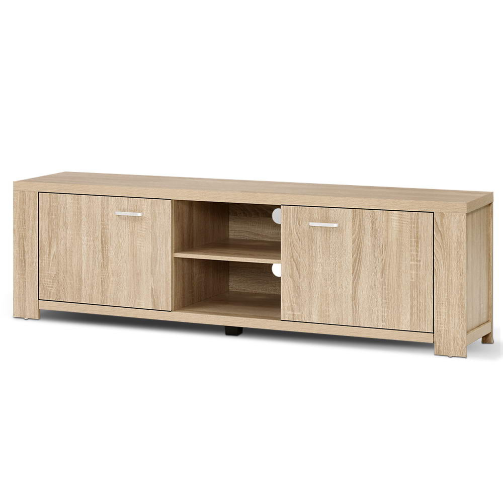 Contemporary Entertainment Unit TV Cabinet - Oak - Homecoze