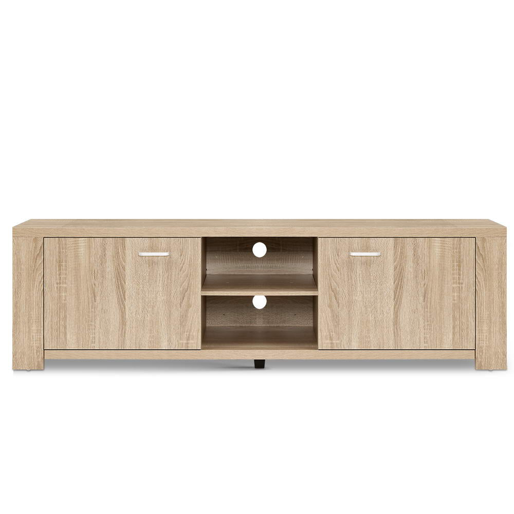 Contemporary Entertainment Unit TV Cabinet - Oak - Homecoze