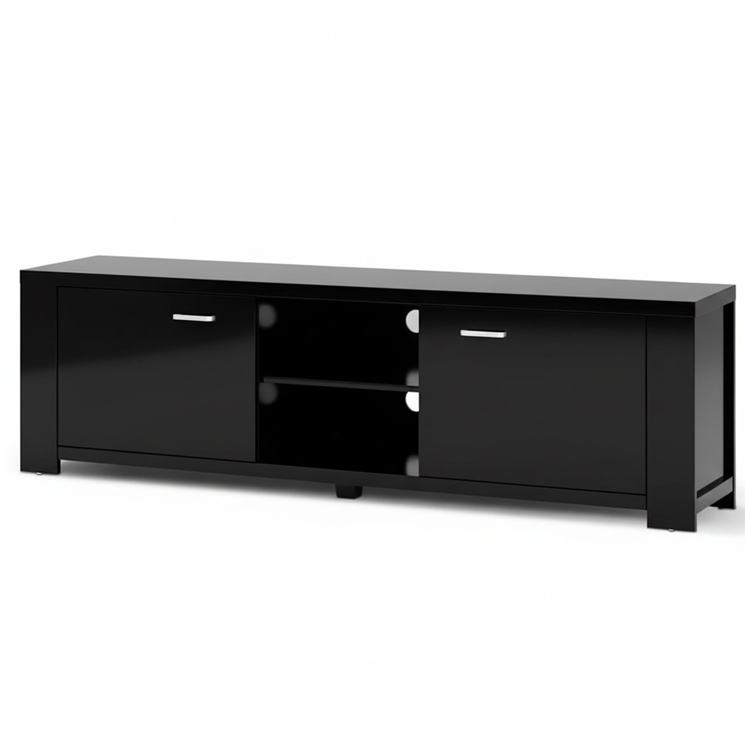 Artiss TV Cabinet Entertainment Unit 160cm Black Maxi - Homecoze