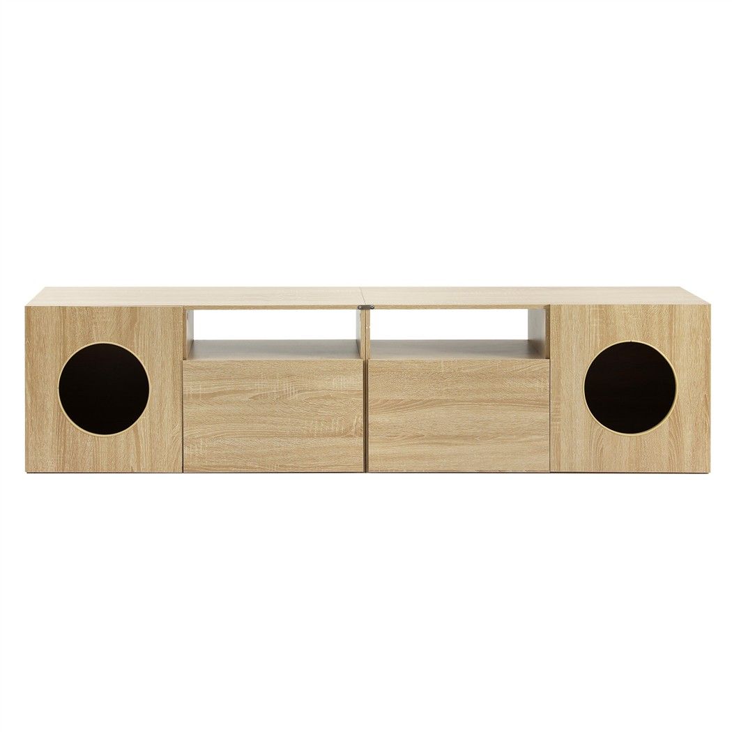 Mochi Cat House TV Unit 185cm – Pine
