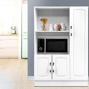 Kitchen Hallway Sideboard Display Storage Cupboard - White - Homecoze