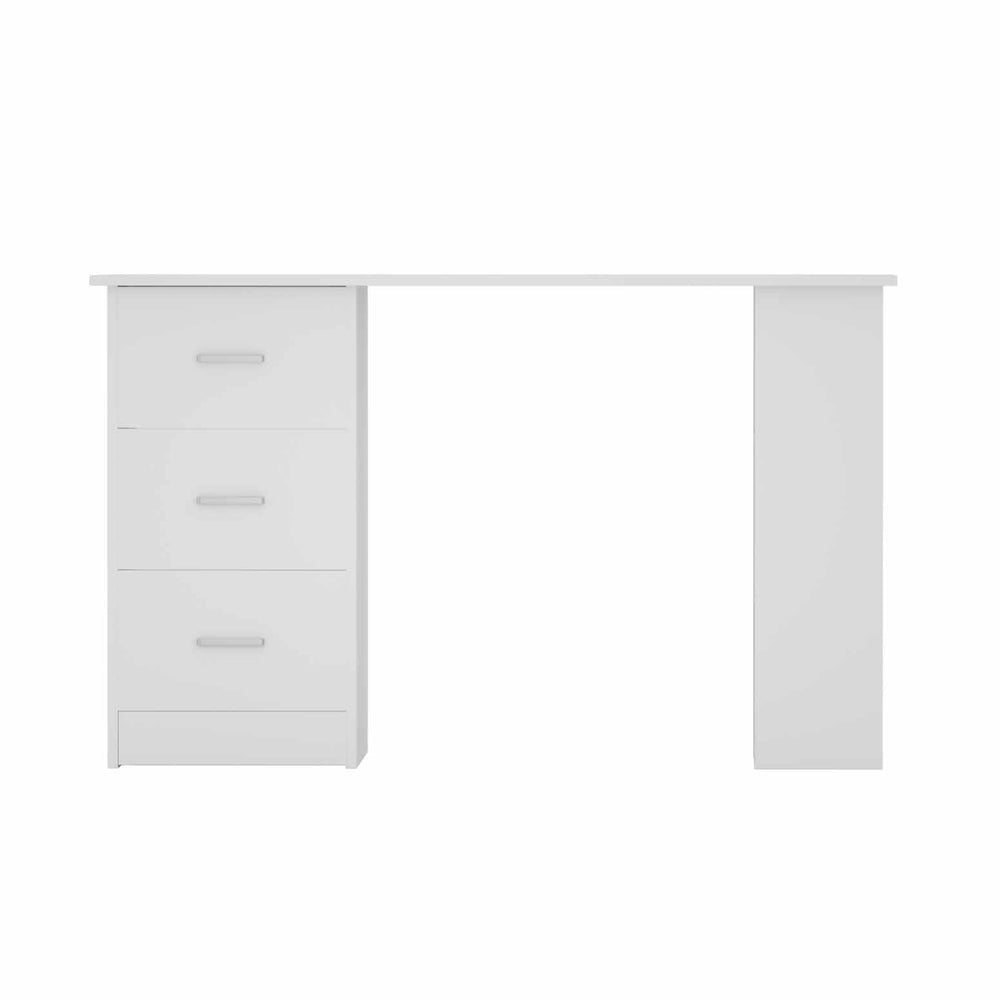 Office Computer Desk with 3 Drawers & Shelf 120cm - Homecoze