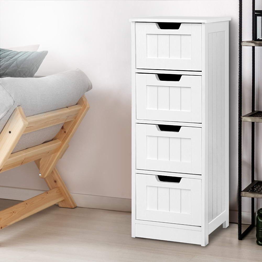Mini Storage Cabinet Chest of Drawers - White - Homecoze