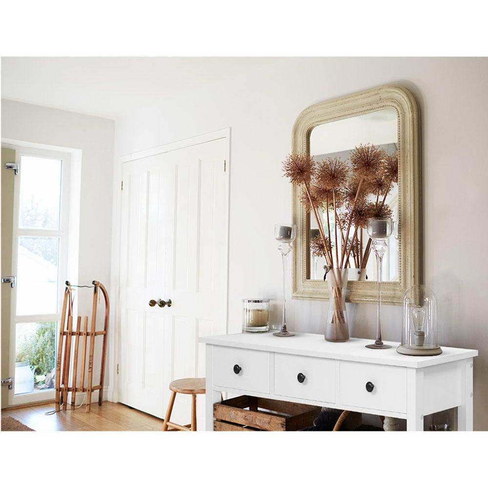 Hallway Console Side Table 3 Drawer - White - Homecoze