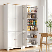 Eleanor (Set of 2) Linen & Pantry Storage Cabinets - White