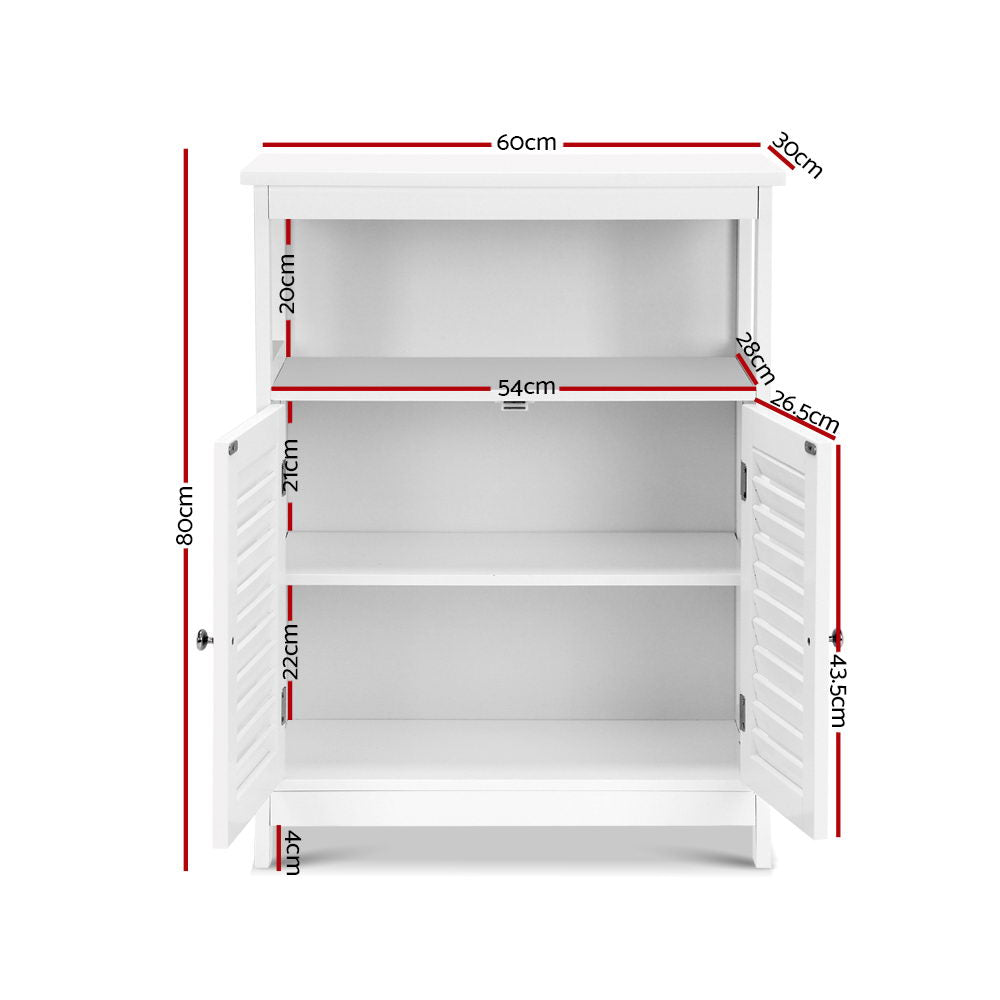 Buffet Sideboard Cabinet - White - Homecoze