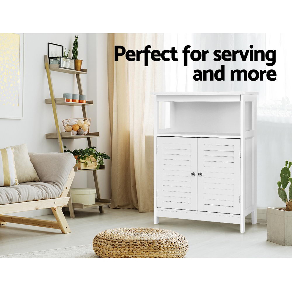 Buffet Sideboard Cabinet - White - Homecoze