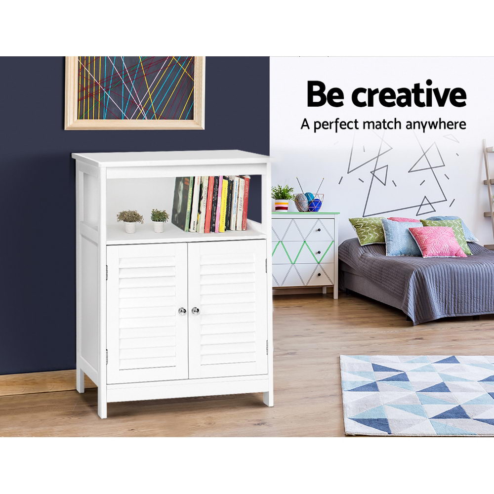 Buffet Sideboard Cabinet - White - Homecoze