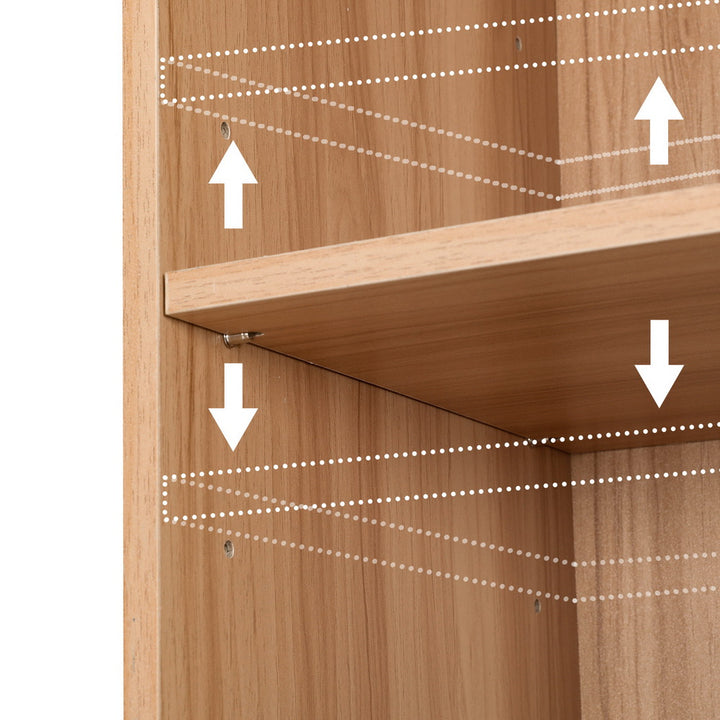 8-Tier Display Bookshelf - Pine - Homecoze