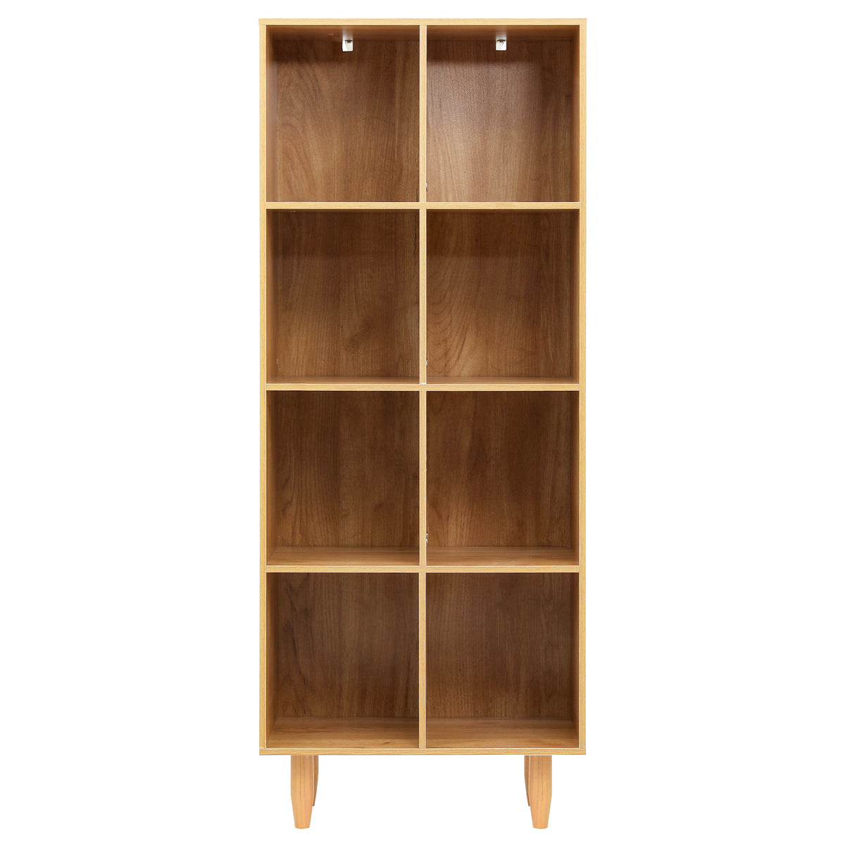 4-Tier Multi-Compartment Bookshelf – Pine