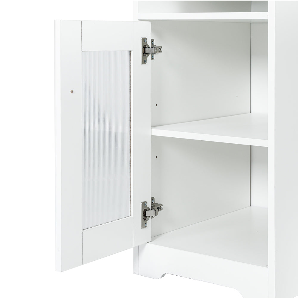 Corner L-Shape Study Desk with Storage - White - Homecoze