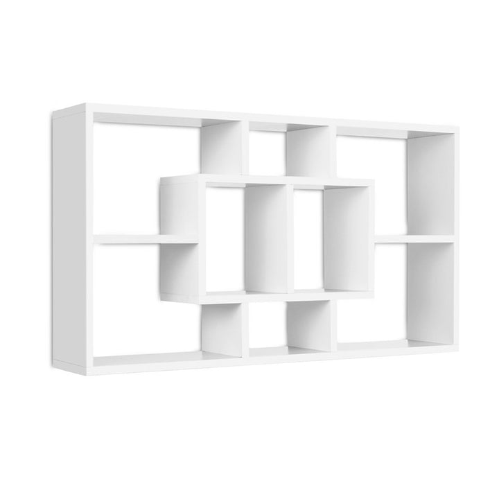 Floating Wall Shelf DIY Mount Storage - White - Homecoze