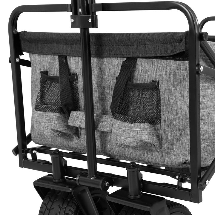 Gardeon Garden Cart with Cargo Net Grey - Homecoze
