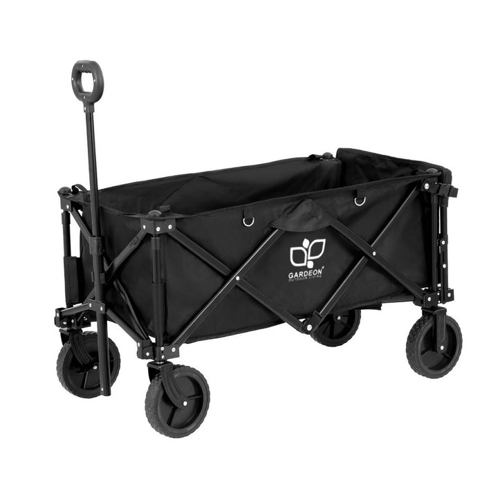 Gardeon Garden Cart with Opening Rear Black - Homecoze