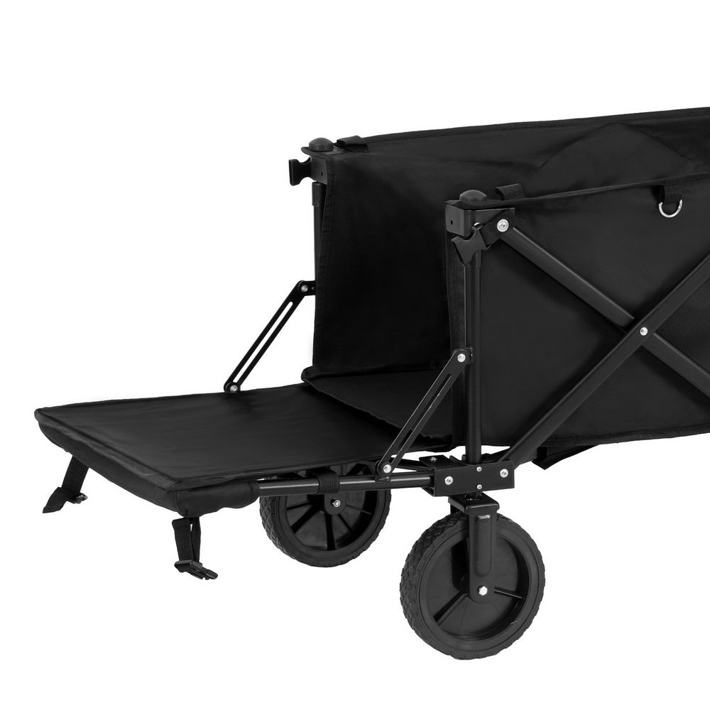 Gardeon Garden Cart with Opening Rear Black - Homecoze
