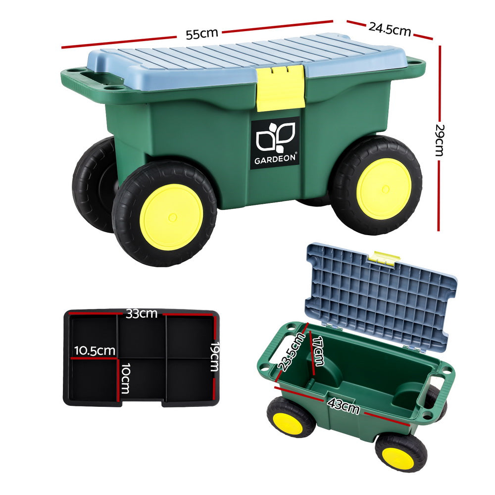Gardeon Garen Tool Storage Cart 3-In-1 Green - Homecoze