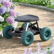 Gardening Cart Rolling Stool Seat - Homecoze