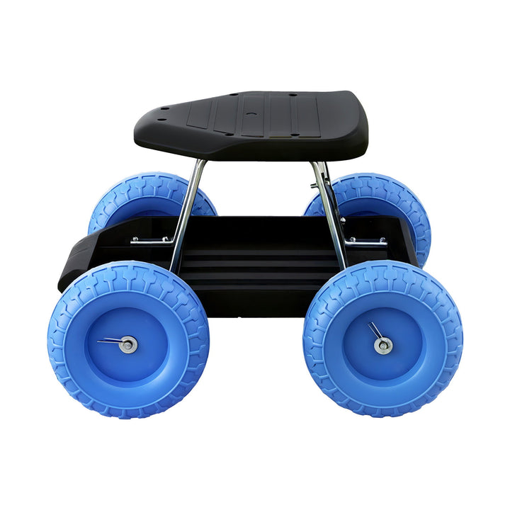 Gardening Seat Rolling Work Stool - Blue
