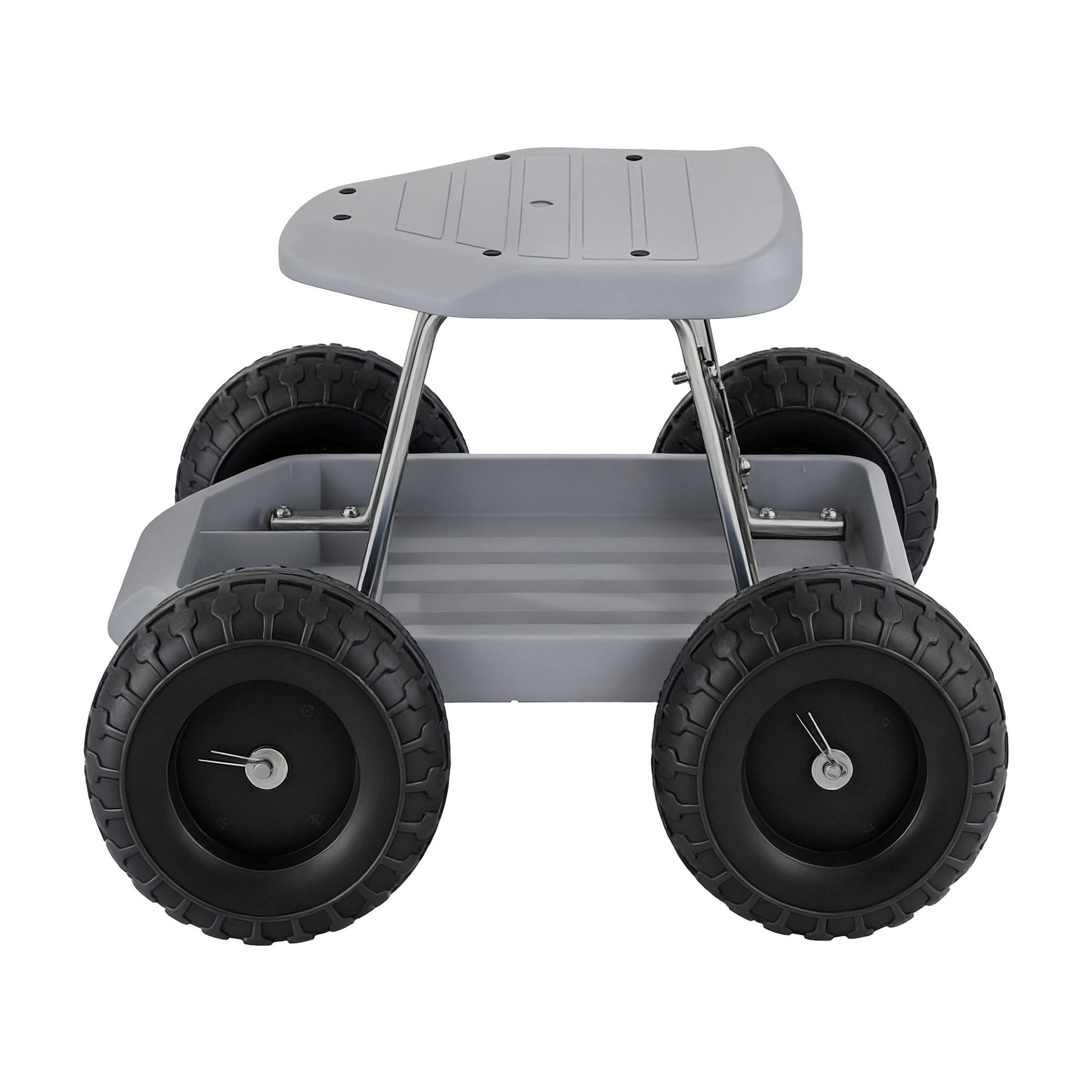 Gardening Seat Rolling Work Stool - Grey - Homecoze
