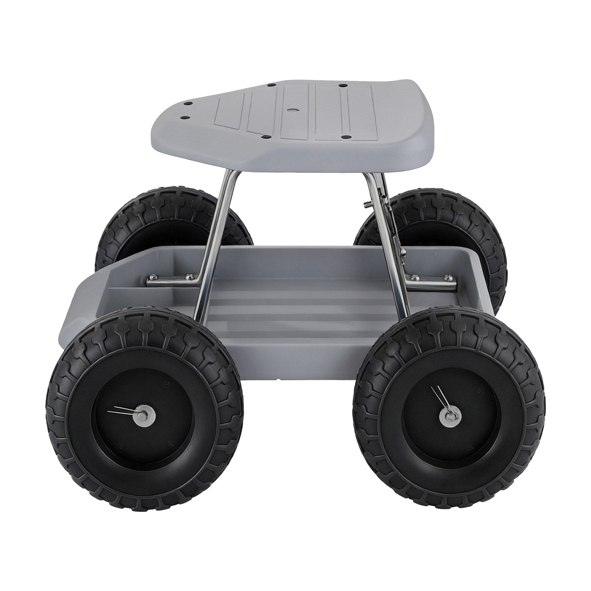Gardening Seat Rolling Work Stool - Grey - Homecoze