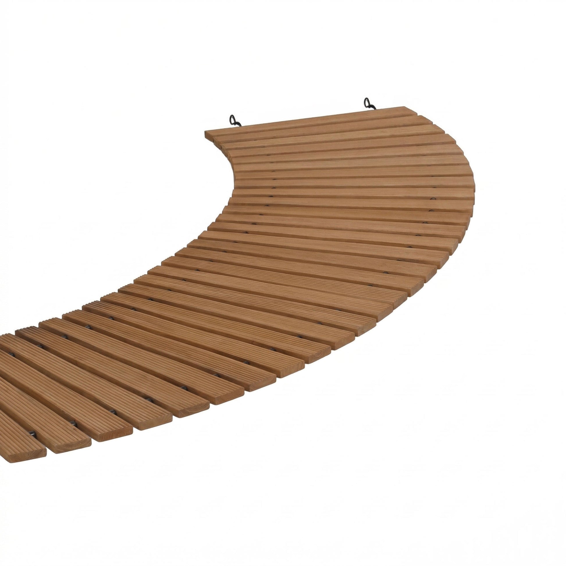 Gardeon 8FT Wooden Garden Pathway Roll-Out Curved Walkway Outdoor Backyard Brown - Homecoze