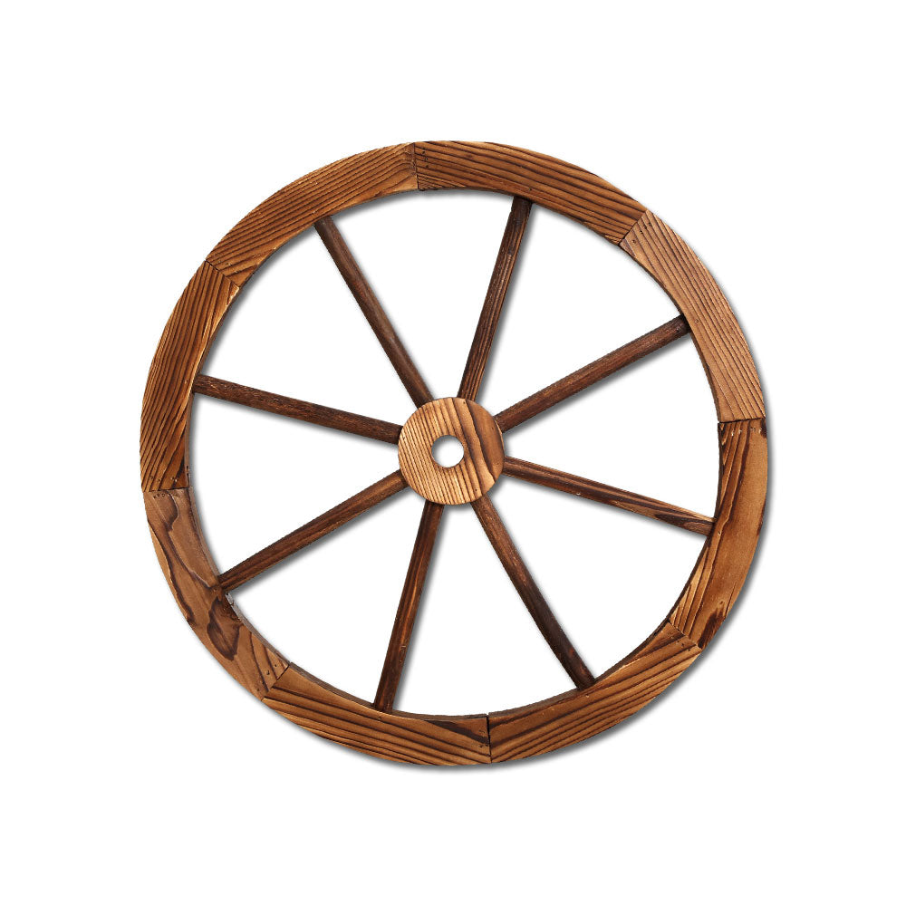 Wooden Wagon Wheel Garden Décor Homecoze