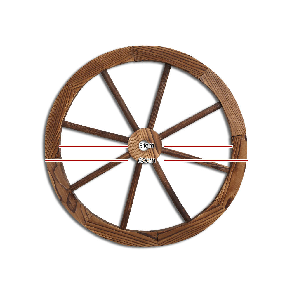 Wooden Wagon Wheel Garden Décor Homecoze