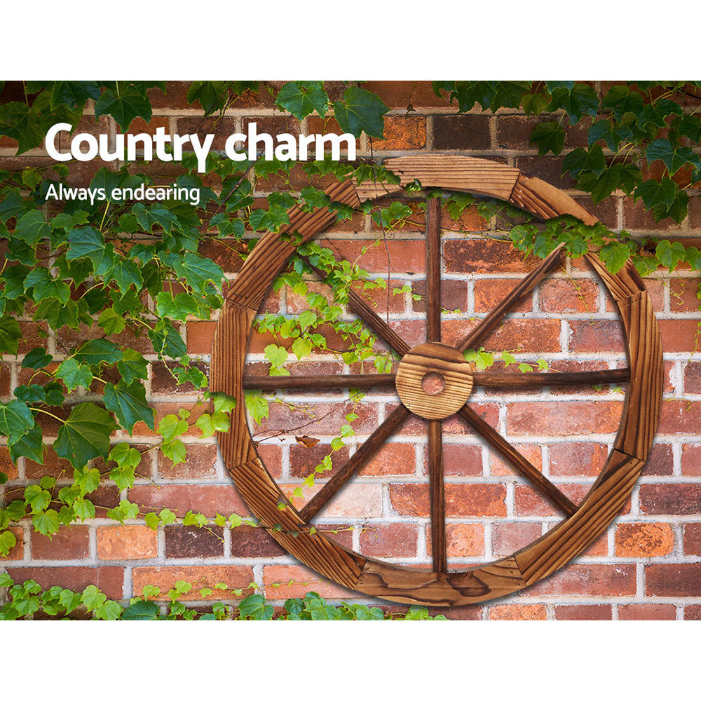 Wooden Wagon Wheel Garden Décor Homecoze