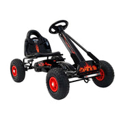 Kids Pedal Go Kart Racing Ride On Car - Black - Homecoze