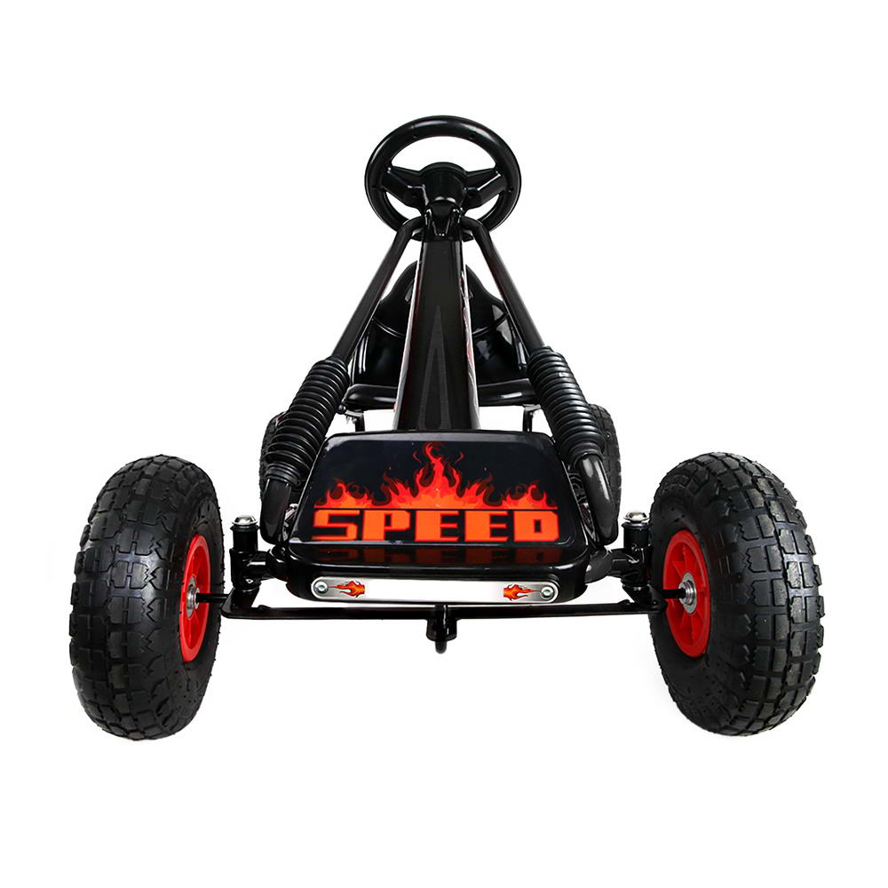 Kids Pedal Go Kart Racing Ride On Car - Black - Homecoze