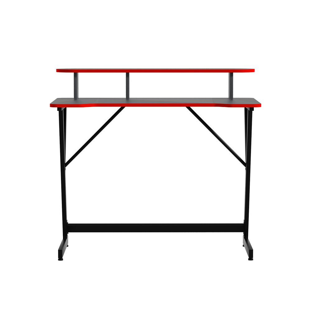 Gaming Computer Desk 100cm - Black & Red - Homecoze