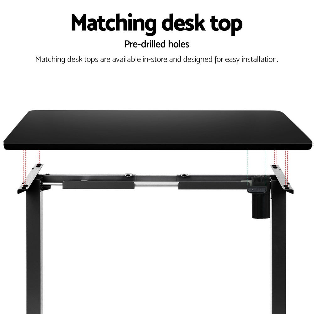 Standing Desk Frame Only Height Adjustable - Black - Homecoze