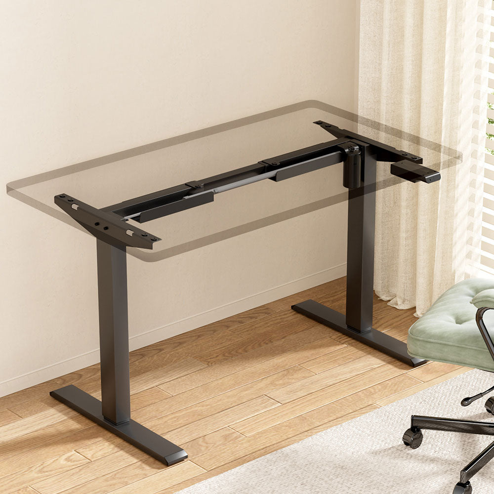 Standing Desk Frame Only Height Adjustable - Black - Homecoze