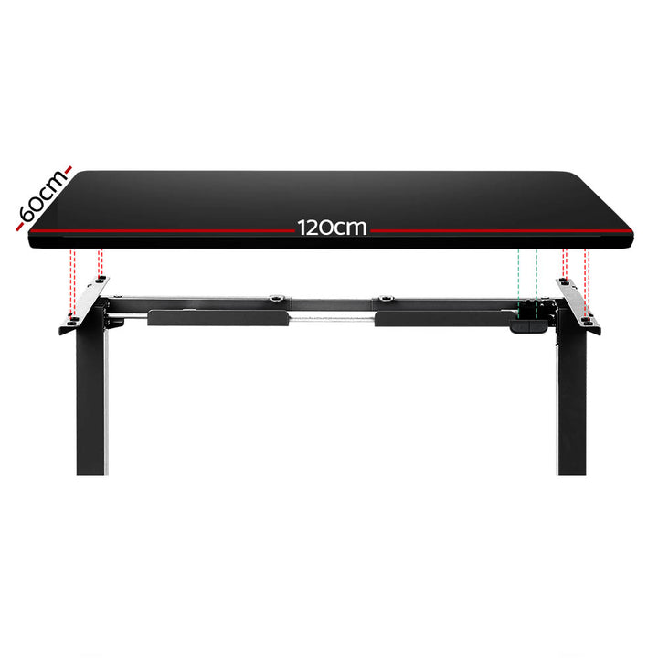 Standing Desk (Single Motor) Black 120cm