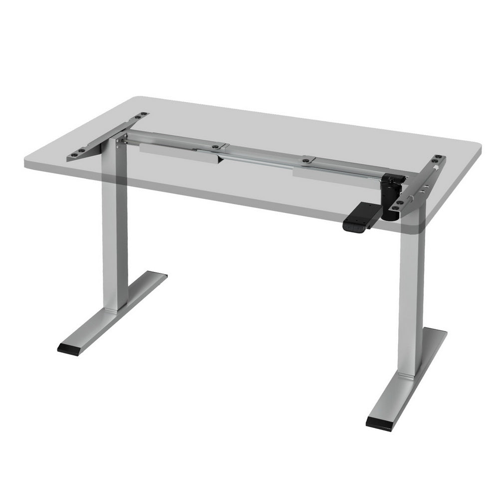Standing Desk Frame Only Height Adjustable - Grey - Homecoze