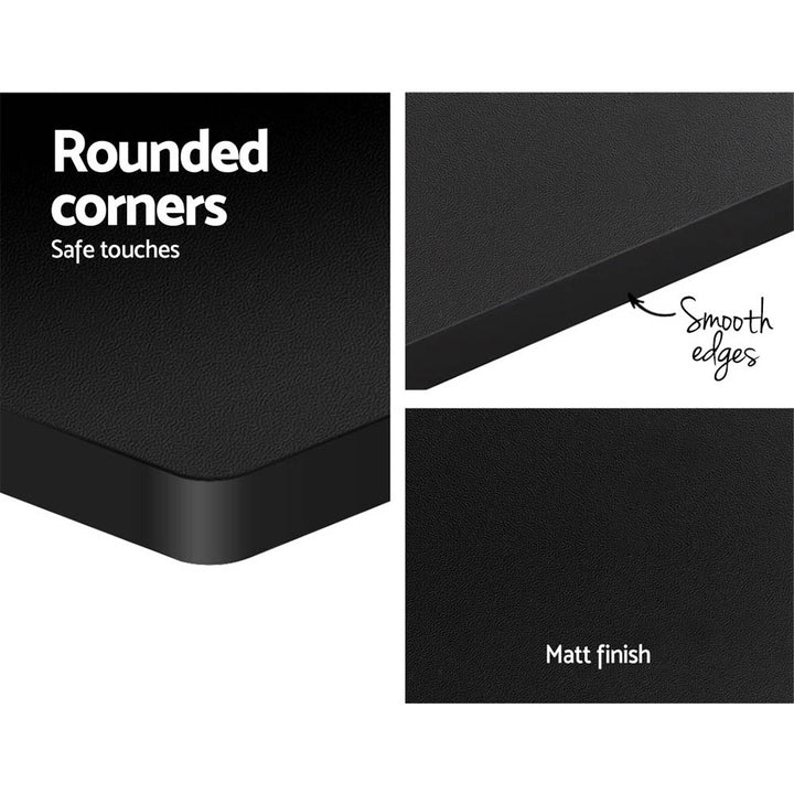 Standing Desk (Single Motor) Grey & Black 120cm - Homecoze