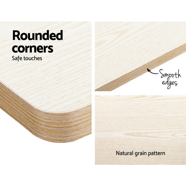 Standing Desk (Single Motor) Grey & Oak 120cm - Homecoze