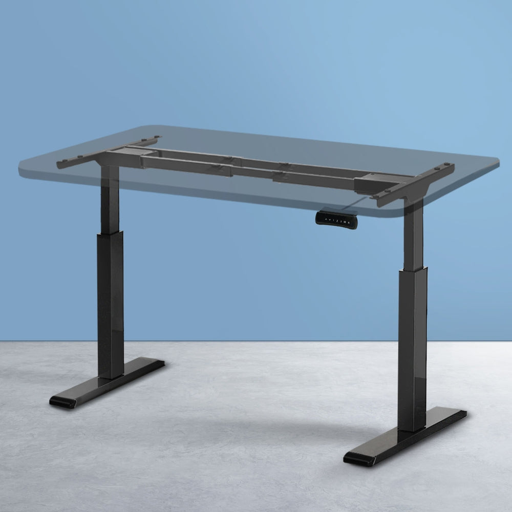 Standing Desk (Frame Only) Dual Motor - Black - Homecoze
